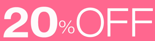 ２０％オフ、コード
