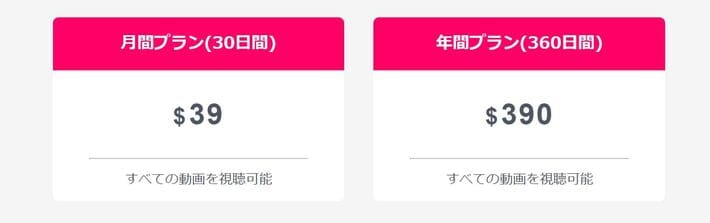 現在はストリーミングプランのみ
