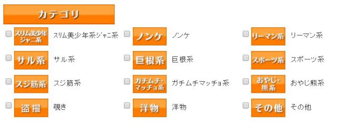 カテゴリーやタイプ