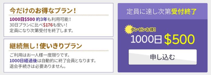 1000日プラン