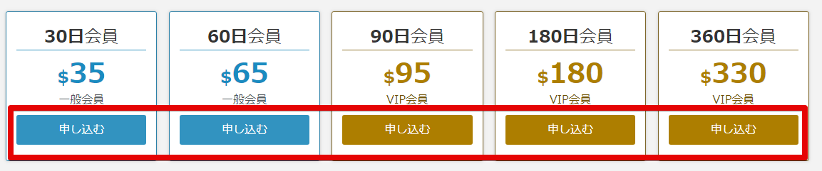 申し込み